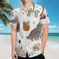 thumbnail image 5 of High Quality Hawaiian Shirts for Men Short Sleeve Aloha Beach Shirt Floral Summer Casual Button Down Shirts Blouses W94PMF, 5 of 7