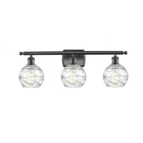 Innovations Lighting - Athens Deco Swirl - 3 Light Bath Vanity In Industrial