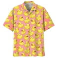 thumbnail image 2 of Camisa hawaiana con estampado 3D de pato para hombre, camisas casuales de playa de manga corta, blusa divertida de un solo pecho, ropa para hombre, envío gratuito, 2 of 4