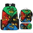 thumbnail image 1 of Ninjago Backpack Ninjago Student Schoolbag Cartoon Anime Backpack Shoulder Bag Pencil Bag, 1 of 2