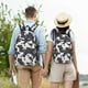 thumbnail image 4 of Easygdp Black And White Sheeps Mochila de Lona Resistente para Laptop, Compatible con Laptops de 15 a 17 pulgadas, Ideal para Escuela, Trabajo y Viajes-Medium, 4 of 5