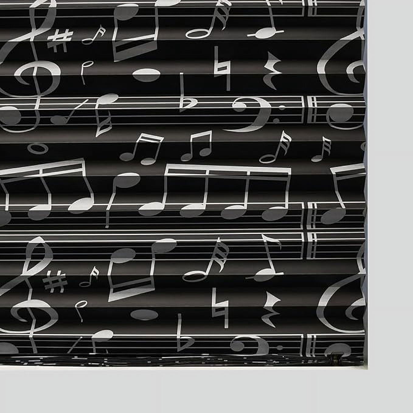 Redi Shade No Tools Original Blackout Pleated Paper Shade Music, 36" W x 72" L, 4 Pack
