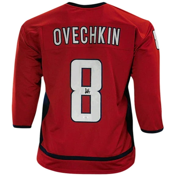 Alexander Ovechkin Autographed Washington (Red #8) Custom Jersey - JSA