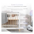 thumbnail image 3 of Cuna de Madera Convertible 3 en 1 Esquimal - Cuna, Cama Montessori y Sillón (Madera-Blanco, 125x65 cm), 3 of 7
