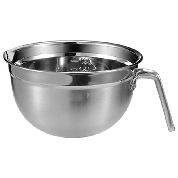Pisexur Batería de cocina Cuencos de acero inoxidable para mezclar, 1 pieza de acero inoxidable oxidado, grueso, multifuncional, grande, juego de cuencos de acero ino para la cocina del hogar