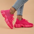 thumbnail image 3 of Women breathable knitted sports shoes, lightweight walking shoes, comfortable and casual loafers, suitable for gyms and travel, 3 of 4