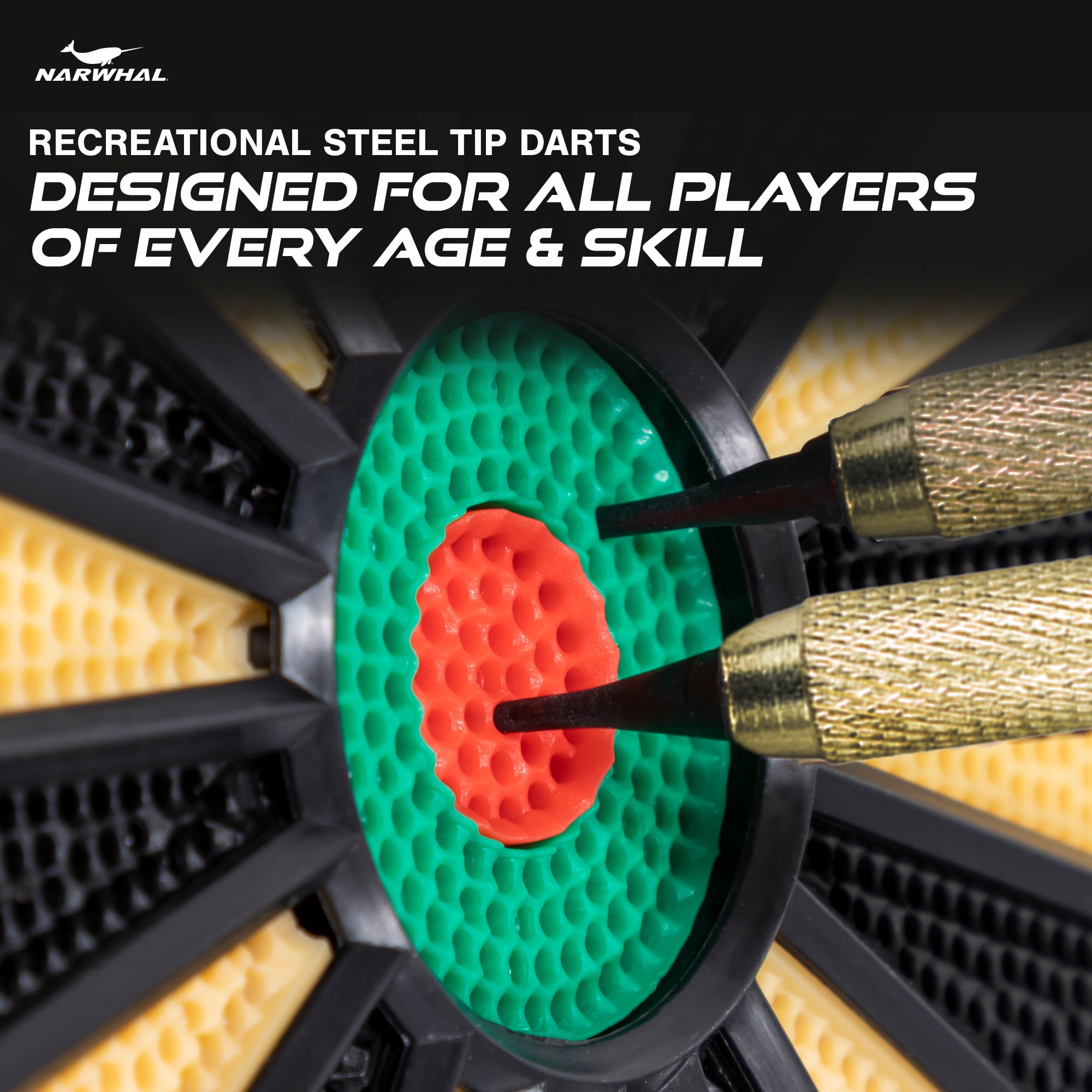 (3 pack) NARWHAL Recreational Soft Tip Dart Set for Electronic Dartboards, 6 Pack.