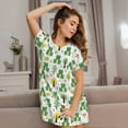 thumbnail image 3 of Naloa Funny Toad Print Women Nightgowns,Womens Loungewear,Short Sleeve Sleepwear,Comfy Ladies Nightdress, 3 of 6