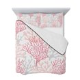 thumbnail image 7 of Pink Grey Coral Coastal Full Size Down Alternative Comforter, Lightweight Comforter Quilt Bedding Set with Pillow Shams Summer Beach Seaside Nautical All Seasons Bed Comforter Duvet Insert 78"x90", 7 of 7