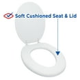 thumbnail image 5 of (2 pack) Clorox Antimicrobial Elongated Soft Cushioned Toilet Seat, 5 of 9
