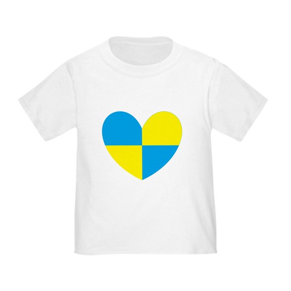 CafePress - I Stand With Ukraine Heart T Shirt - Cute Toddler T-Shirt, 100% Cotton