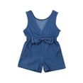 thumbnail image 3 of Été Bambin Bébé Filles Denim Romper Combinaison Vêtements, 3 of 4