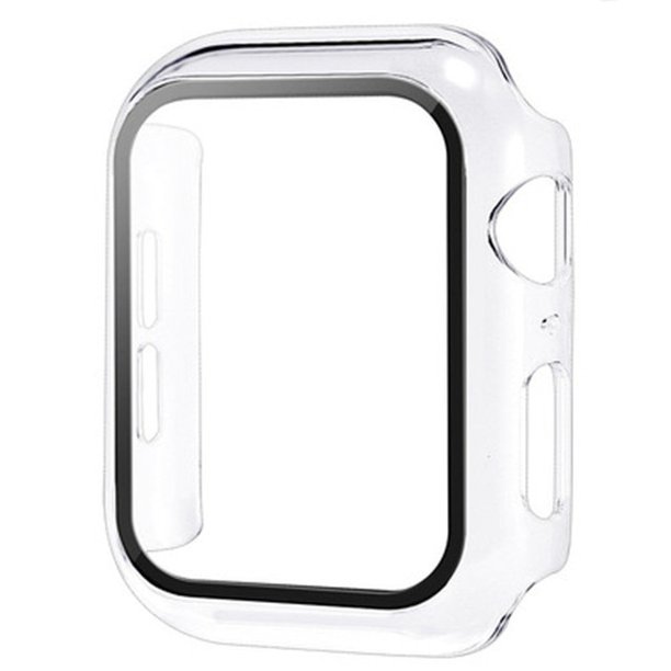 Vidrio + cubierta para Apple Watch case 8 7 6 SE 5 3 iWatch accesorio Protector de pantalla Apple watch serie 44mm 40mm 41mm 45mm 42mm 38mm Dengxun unisex