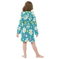 thumbnail image 7 of FORMRS Niños Bathrobe Unisex Hooded Robe Soft Plush Pajamas Sleepwear, Size 4-6T, Small Daisy, 7 of 7
