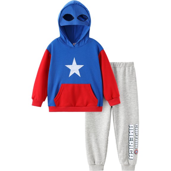 Conjunto deportivo Marvel Capitán América 2 piezas gris para niños de 2 años