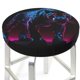 thumbnail image 3 of Balery Futuristic Purple Panther Fundas de asiento para taburete de bar redondo de tela de terciopelo ajustables que protegen de arañazos y manchas para sillas de 14 a 17 pulgadas.-13 inch, 3 of 7