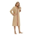 thumbnail image 6 of EFINNY Women's Comfy Long Sleeve Nightgowns V-Neck Loose Sleepwear Nightshirt Christmas Plaid Pajama Sleepdress S-XXL, 6 of 6