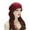 Solid Burgundy, variant on Chemo Headwear for Women Head Scarf Lightweight Turban Headwraps Beanie Skull Cover Cap, Leaves Pink Black