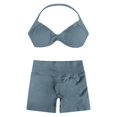 thumbnail image 4 of Uobin Womens Workout Sets 2 Piece Seamless Halter Sports Bra Lifting Tummy Control Biker Shorts Gym Yoga Outfits, 4 of 4
