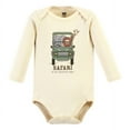thumbnail image 3 of Hudson Baby Cotton Long-Sleeve Bodysuits, 3- Pack, Newborn- 24 Months, 3 of 5