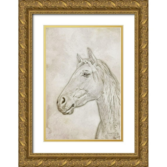 Murdock, Ramona 23x32 Gold Ornate Wood Framed with Double Matting Museum Art Print Titled - Him