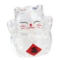 thumbnail image 3 of Tarro de dinero de vidrio de borosilicato con forma de gato, multifuncional, adorable, resistente y ligero, 1 cm Estilo A, 3 of 9