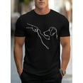 thumbnail image 1 of Camiseta Hombre GraphicSummer Vibes Funny Dog And Fist Print Short Sleeve Crew Neck T-shirt - Men's Fashionable Sports Tee for Comfort and Versatility - Breathable, Moisture-Wicking, and Ultra-Soft, 1 of 7