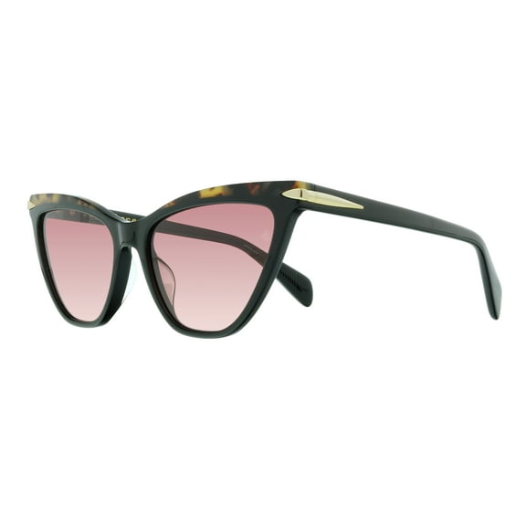 Sunglasses Rag & Bone Rnb 1021 /S 0807 Black / 3x Pink Gradient Lens
