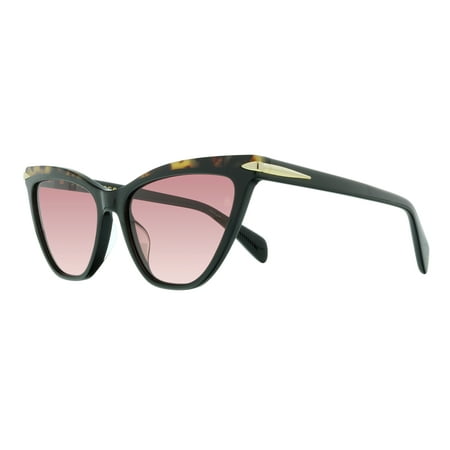 Sunglasses Rag & Bone Rnb 1021 /S 0807 Black / 3x Pink Gradient Lens
