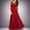 X-14Red, variant on YMNXA Womens Dress 3/4 Sleeve Round Neck Solid Color Lace Pleated Fashion Comfortable Dresses For Evening Party Blue L