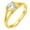 Gold, variant on Ariel Engagement Ring Cubic Zirconia Women Sterling Silver Ginger Lyne Collection