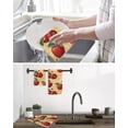 thumbnail image 5 of Farmhouse Apples Kitchen Dish Towels for Drying Dishes Set of 2, Country Tropical Fruits Watercolor Waffle Weave Microfiber Hand Tea Bathroom Towels Quick Dry & Absorbent Towel 15.7x23.6, 5 of 7