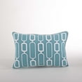 thumbnail image 3 of Saro Lifestyle Stitched Down Filled Throw Pillow Navy 12 x 18, 3 of 5