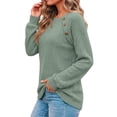 thumbnail image 3 of Fantaslook Womens Long Sleeve Shirts Casual Tunic Tops Work Dressy Blouses Fall Sweaters, 3 of 9
