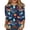 4# Dark Blue, variant on Halloween Costumes Women 3/4 Sleeve Tops Pumpkin Lantern Spiderweb Print Crewneck Causal Loose Fit T Shirts for Party Dark Purple 3XL