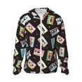 thumbnail image 1 of Balery Colorful Retro Tape Sudadera ligera de manga larga con capucha y protección solar UPF 50+ para hombre y mujer, ideal para pesca y running-XX-Large, 1 of 7