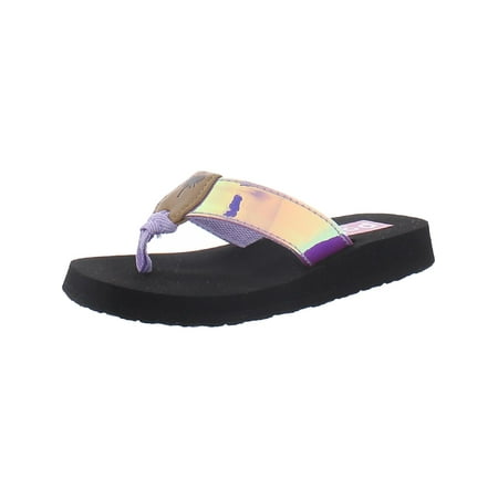 

POP Girls Kitten Wedge Slip On Thong Sandals