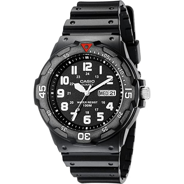 Reloj Analógico Casio RACD-102459 Deportivo Resistente al Agua Correa de Resina Negro para Hombre Casio RACD-102459