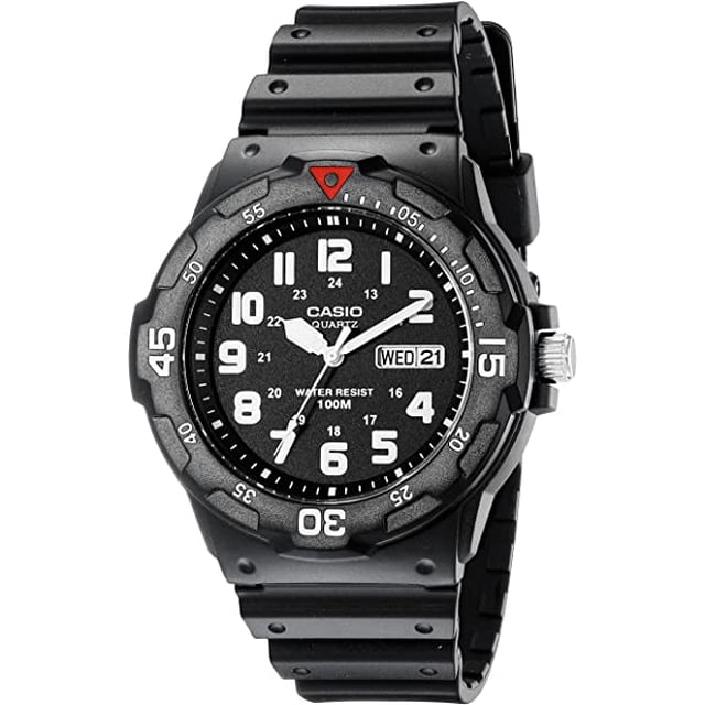 Reloj Analógico Casio RACD-102459 Deportivo Resistente al Agua Correa de Resina Negro para Hombre Casio RACD-102459