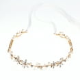 thumbnail image 1 of Cristal para boda Diadema de boda de cristal dorado para novia, tocado de niña de flores con diamantes, joyería para novias, damas, bebés, princesas, cumpleaños, desfiles, fiestas, fotografí, 1 of 4