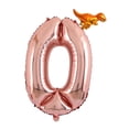 thumbnail image 3 of Globos con números en oro rosa, juguetes para niños adultos, decoración para fiestas de cumpleaños infantiles 0 cero, 3 of 6