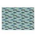 thumbnail image 1 of Cars Cutting Board, Absurd Design with Vintage Cars in the Air with Clouds Old Vehicles Pattern, Decorative Tempered Glass Cutting and Serving Board, Small Size, Pale Blue Teal Umber, by Ambesonne, 1 of 1