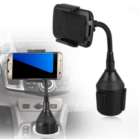 Universal Car Mount Adjustable Gooseneck Cup Holder Cradle Stand for Cell (Best Cell Phone Cradle For Car)