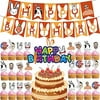 SMILEFUN Bad Bunny Party Birthday Party Decorations, Party Supplies Include Banners Cake Toppers (Bunny)