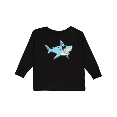 

Inktastic Suave Shark with Sunglasses Gift Toddler Boy or Toddler Girl Long Sleeve T-Shirt