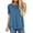 #1-Blue, variant on Women Top Loose Casual Black Blouse Women's High Low Tunics Short Sleeve T Shirts Summer Fashion Tops Size S