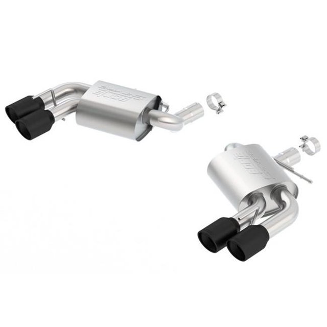 11920CB S-Type Stainless Steel Axle-Back Exhaust Systems with Quad Rear Exit for 2016-2018 Chevrolet Camaro