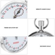 2 Count Experiment Mechanical Stopwatch Professional Teaching Silver