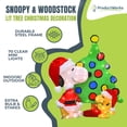 thumbnail image 3 of ProductWorks Peanuts 32" Snoopy and Woodstock Pre-Lit Christmas Tree Yard Decor, 3 of 11