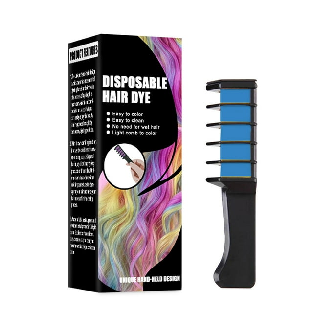 Peine de tiza para el cabello de una sola vez, peine de pelo instantáneo temporal profesional, resalta el Color del cabello, rayas, tinte para teñir el cabello